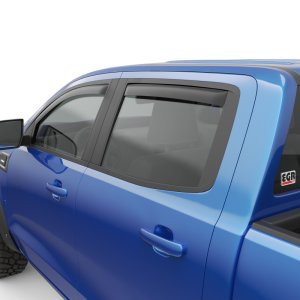Ford Ranger Wind Deflectors - Front + Rear - EGR - In-Channel - Matte Black - `19-`23