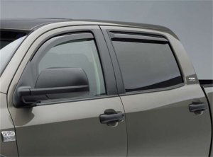 Toyota Tundra Window Visors (4) - Front + Rear - EGR - In-Channel - Dark Smoke - `07-`21