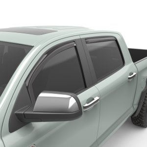 Toyota Tundra Window Visors (4) - Front + Rear - EGR - In-Channel - Dark Smoke - `07-`21