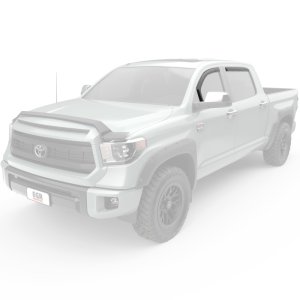 Toyota Tundra Wind Deflectors - Front + Rear - EGR - In-Channel - Matte Black - `07-`21