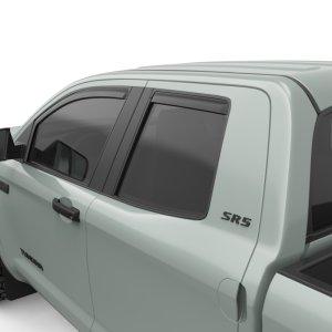 Toyota Tundra Wind Deflectors - Front + Rear - EGR - In-Channel - Matte Black - `07-`21