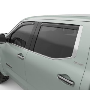 Toyota Tundra Window Visors - Front + Rear - EGR - In-Channel - Dark Smoke - `22-`25