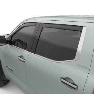 Toyota Tundra Wind Deflectors - Front + Rear - EGR - In-Channel - Matte Black - `22-`25