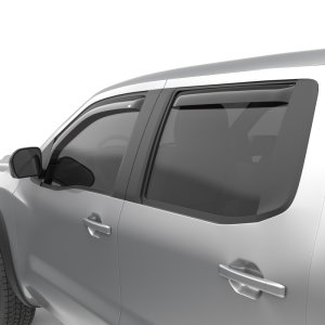 Nissan Frontier Wind Deflectors - Front + Rear - EGR - In-Channel - Dark Smoke - `22-`24