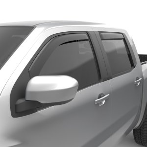 Nissan Frontier Wind Deflectors - Front + Rear - EGR - In-Channel - Matte Black - `22-`25