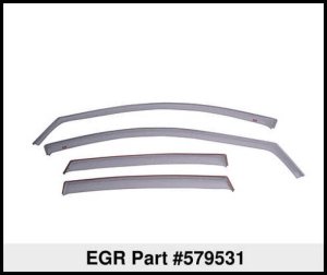 Honda Accord Window Visors - Front + Rear - EGR - In-Channel - Dark Smoke - `13-`17