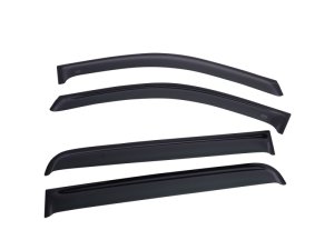 Chevrolet Silverado 1500 Window Visors - Front + Rear - EGR - Tape-On - Dark Smoke - `14-`18