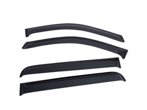 Chevrolet Silverado 1500 Window Visors - Front + Rear - EGR - Tape-On - Dark Smoke - `14-`18
