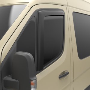 Mercedes-Benz eSprinter Wind Deflectors - Front - EGR - Tape-On - Matte Black - `19-`25