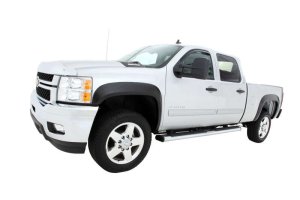 Chevrolet Silverado 3500 Fender Flares - Front + Rear - EGR - Rugged Look - Black - `07-`14