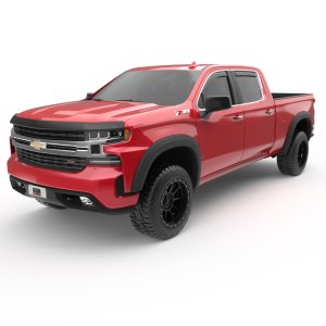 Chevrolet Silverado 1500 Fender Flares - Front + Rear - EGR - Rugged Look - Black - `19-`22