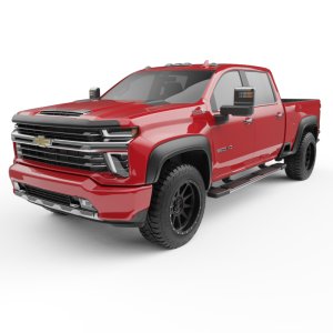 Chevrolet Silverado 3500HD Fender Flares - Front + Rear - EGR - Rugged Set - Black - `20-`23