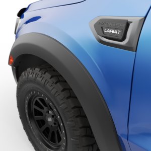 Ford Ranger Fender Flares - Front + Rear - EGR - Rugged Series - Black - `19-`22