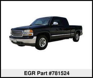 GMC 2500HD Fender Flares - Front + Rear - EGR - OEM Style - Black - `99-`07