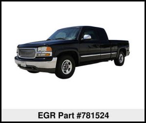 GMC 2500HD Fender Flares - Front + Rear - EGR - OEM Style - Black - `99-`07