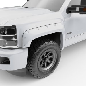 Chevrolet Silverado 1500 Fender Flares - EGR - Bolt-On Look Color Match - Summit White - `14-`18