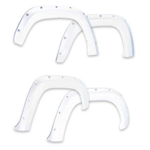 Chevrolet Silverado 1500 Fender Flares - EGR - Bolt-On Look Color Match - Summit White - `14-`18