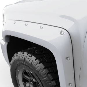 Chevrolet Silverado 2500HD Fender Flares - EGR - Bolt-On Look Color Match - Summit White - `15-`19