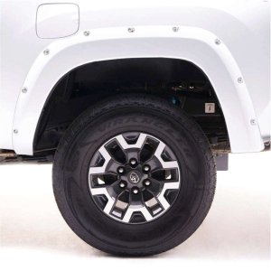 Chevrolet Silverado 2500HD Fender Flares - EGR - Bolt-On Look Color Match - Summit White - `15-`19
