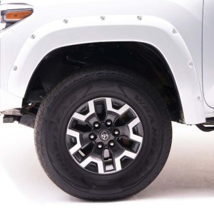 Chevrolet Silverado 2500HD Fender Flares - EGR - Bolt-On Look Color Match - Summit White - `15-`19