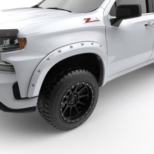 Chevrolet Silverado 1500 Fender Flares - EGR - Bolt-On Look, Paint to Code - Summit White - `23-`25