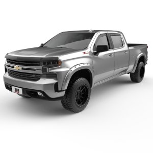 Chevrolet Silverado 1500 Fender Flares - EGR - Bolt-On - Switchblade Silver - `19-`24