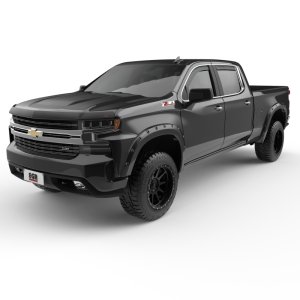 Chevrolet Silverado 1500 Fender Flares - EGR - Bolt-On Look - Black - `19-`22