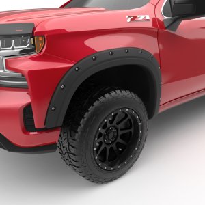Chevrolet 1500 Fender Flares - Front + Rear - EGR - Bolt-On Style - Black - 2019