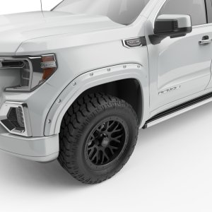 GMC Sierra 1500 Fender Flares - EGR - Traditional Bolt-On Look - White - `19-`23