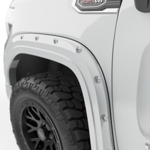 GMC Sierra 1500 Fender Flares - EGR - Traditional Bolt-On Look - White - `19-`23