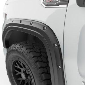 GMC Sierra 1500 Fender Flares - Front + Rear - EGR - Bolt-On Series Premium - Black - `19-`24