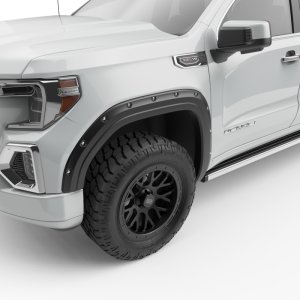 GMC Sierra 1500 Fender Flares - Front + Rear - EGR - Bolt-On Series Premium - Black - `19-`24