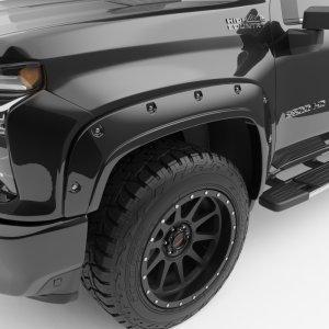 Chevrolet Silverado 2500HD Fender Flares - EGR - Traditional Bolt-On Look - Black - `20-`23
