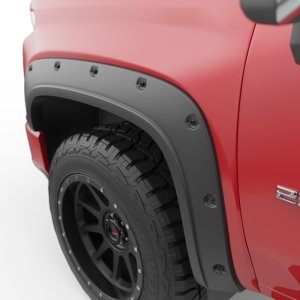 Chevrolet Silverado 2500Hd Fender Flares - Front + Rear - EGR - Bolt-On Style - Matte Black - `20-`23
