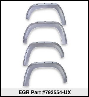 Ford Ranger Fender Flares - EGR - Traditional Bolt-On Look - Ingot Silver - `19-`22