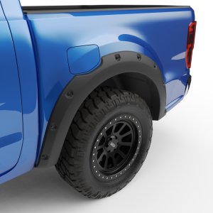 Ford Ranger Fender Flares - Front + Rear - EGR - Bolt-On Look with Black-Out Bolt Kit - Matte Black - `19-`22