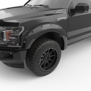 Ford F-150 Fender Flares - EGR - Bolt-On Look Color Match - Shadow Black - `18-`20