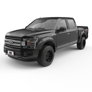 Ford F-150 Fender Flares - EGR - Bolt-On Look Color Match - Shadow Black - `18-`20