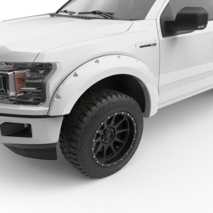 Ford F-150 Fender Flares - EGR - Bolt-On Look Color Match - Oxford White - `18-`20