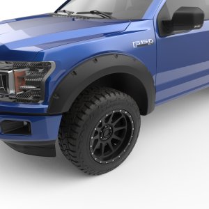Ford F-150 Fender Flares - Front + Rear - EGR - Bolt-On Look - Black Matte - `18-`20