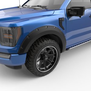 Ford F-150 Fender Flares - Front + Rear - EGR - Bolt-On Series Premium - Black - `21-`25