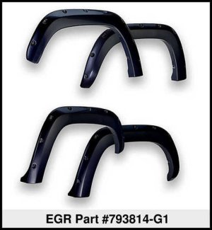 Ford F-250 Fender Flares - EGR - Bolt-On Look, Color Match - Shadow Black - `11-`16