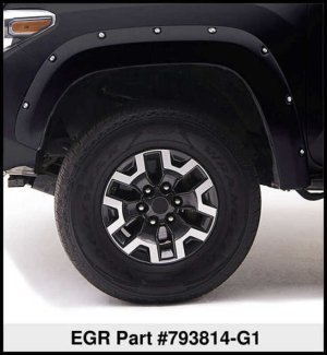 Ford F-250 Fender Flares - EGR - Bolt-On Look, Color Match - Shadow Black - `11-`16