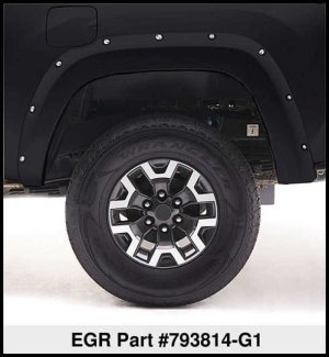Ford F-350 Fender Flares - EGR - Bolt-On Look, Color Match - Shadow Black - `11-`16