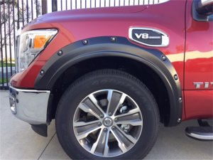 Nissan Titan Fender Flares - Front + Rear - EGR - Bolt-On Style - Matte Black - `16-`24