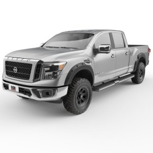 Nissan Titan Fender Flares - Front + Rear - EGR - Bolt-On Style - Matte Black - `16-`24