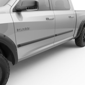 Ram 1500 Body Side Moldings - Front + Rear - EGR - Rugged Style - Black - `09-`24