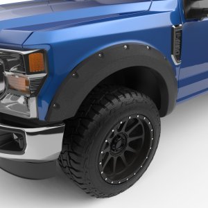 Ford F-250 Super Duty Fender Flares - Front + Rear - EGR - Bolt-On Look - Textured Black - `17-`22
