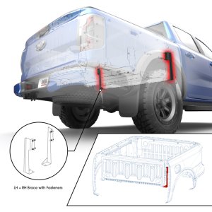 Ford Ranger Tonneau Cover - EGR - Folding - `24-`25