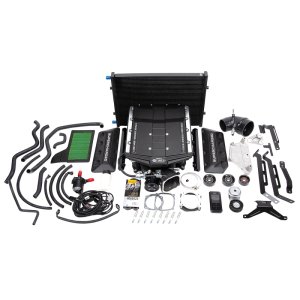 Ford Mustang Supercharger - Edelbrock - E-Force Stage-1 with R2650 TVS Rotor - Black - `18-`20